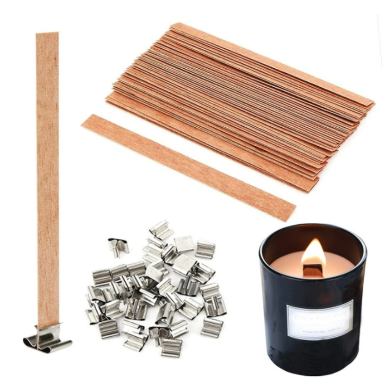 Wooden Wick Candle - 30 sztuk wysokiej jakości drewniany knot