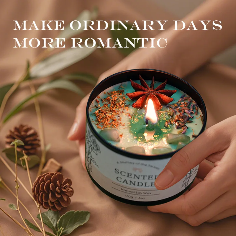 Fragrance In Home - Kreatywna kryształowa świeca aromaterapeutyczna 6OZ -