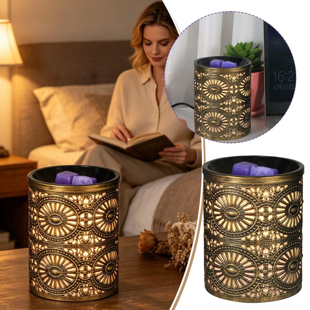 Fragrance In Home - Nowa lampka nocna z aromaterapią, złoty
