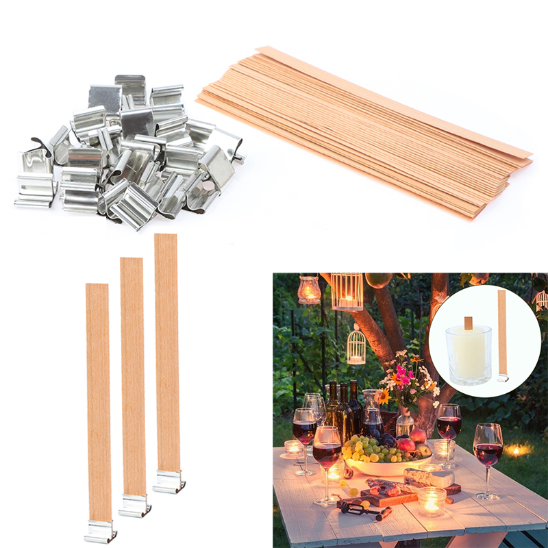 10 zestaw 13cm drewniane świec – Wooden Wick Candle recenzja i cena