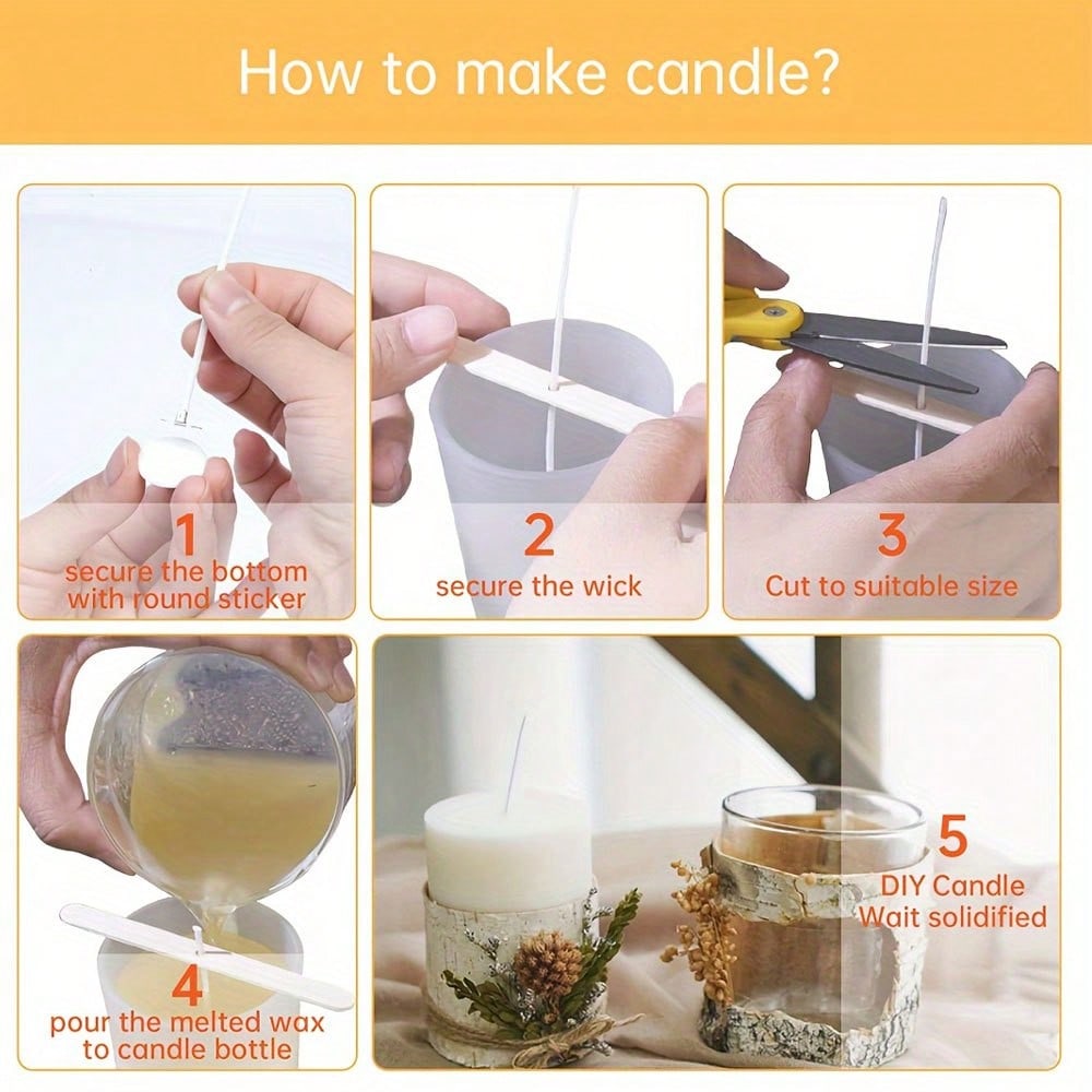 5/10/20/30/50 szt. Drewniany u – Wooden Wick Candle recenzja i cena