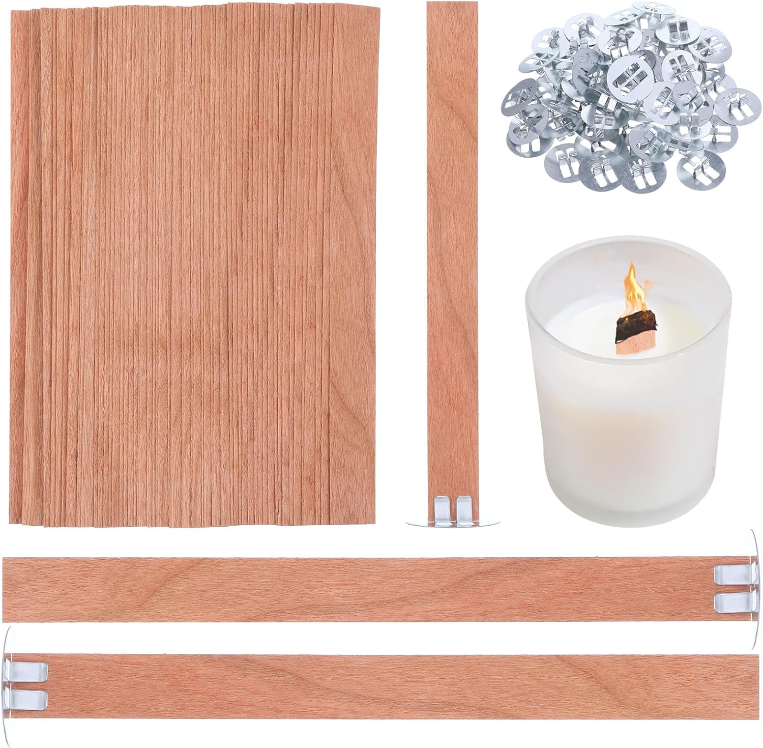 60 szt. Drewnianych Knotów do  – Wooden Wick Candle recenzja i cena
