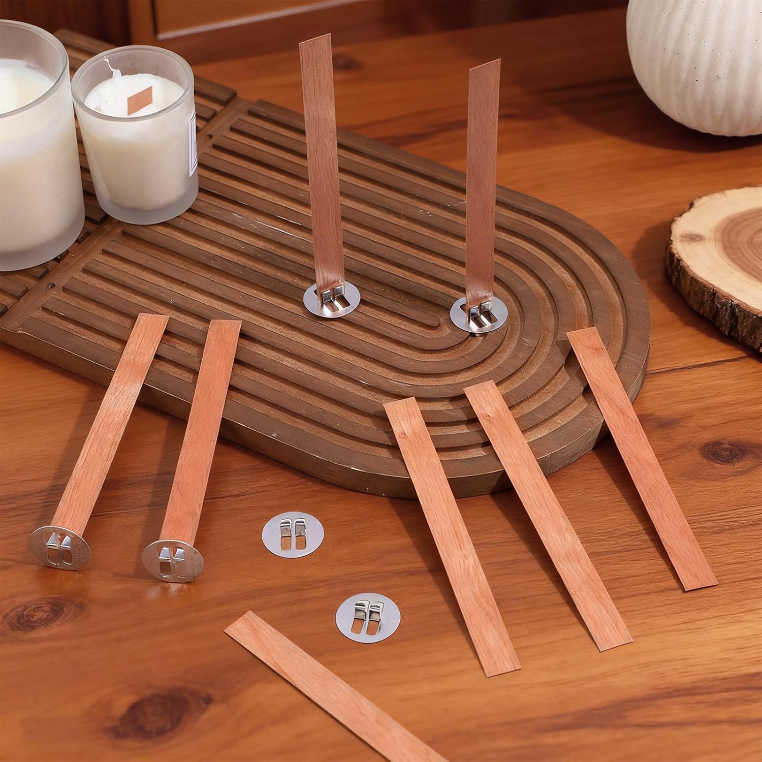 60 szt. Drewnianych Knotów do  – Wooden Wick Candle recenzja i cena